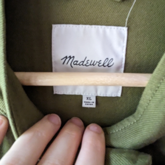 Madewell Felton Military-inspired Jacket, Green, XL - Picture 4 of 5